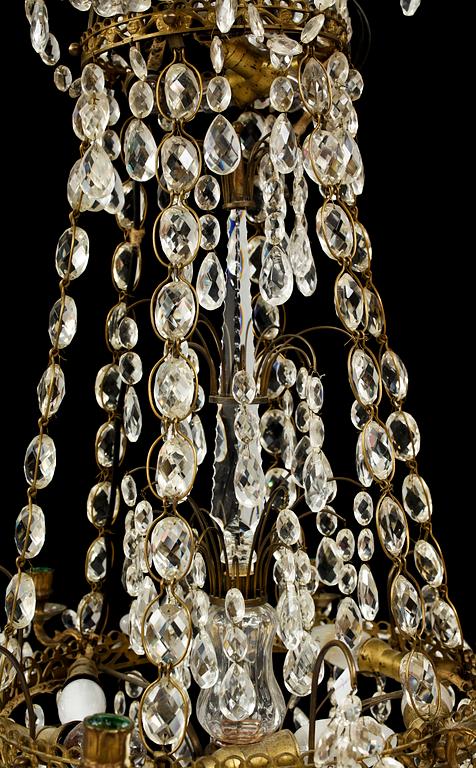 LJUSKRONA, gustaviansk stil, 1900-tal. H 80.