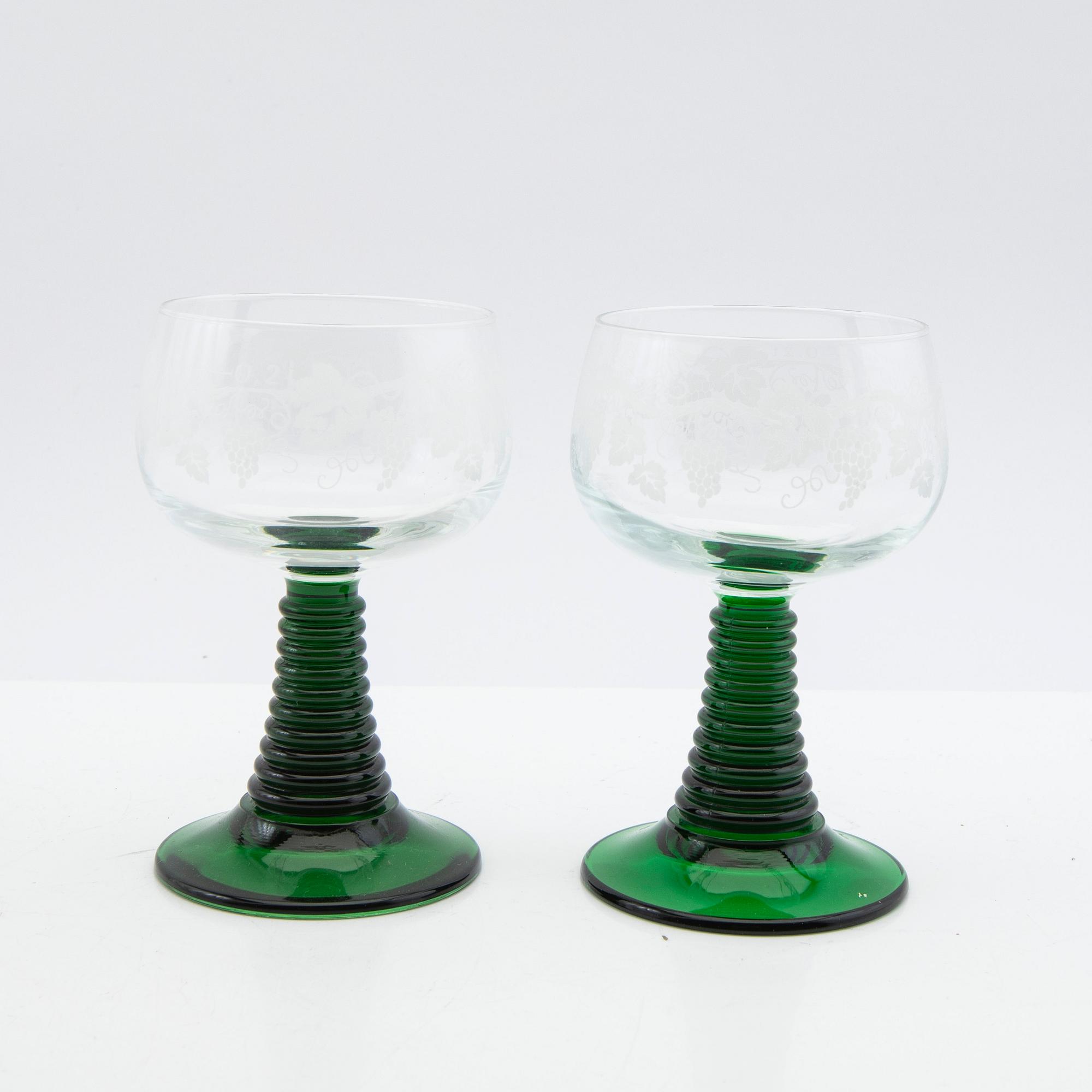 Remmare, glas, 11 st, 1900-tal.