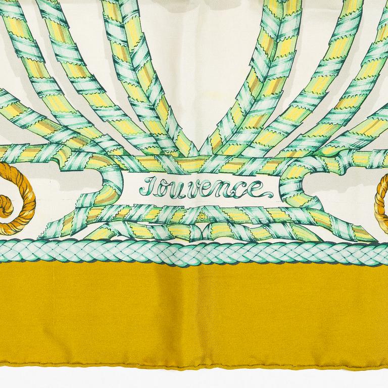 Hermès, two scarves, "Jouvence" and "Samourai".