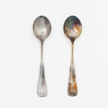 Eric Löfman, Coffee spoons, 12 pcs, silver, model "Uppsala", KG Markströms Guldsmeds Ab, Lidköping, among others 1959.