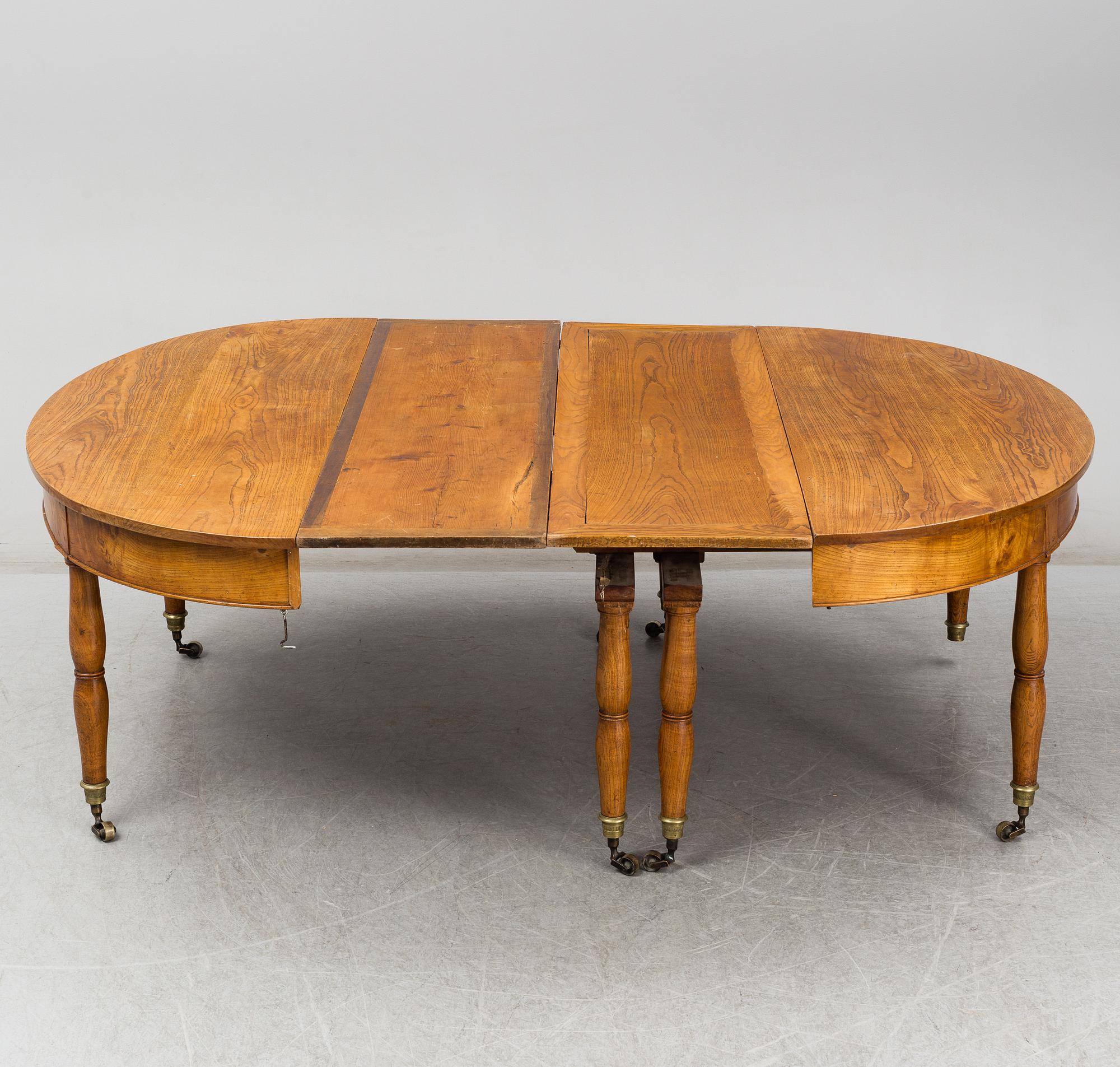 A Swedish mid 19th century dinner table.