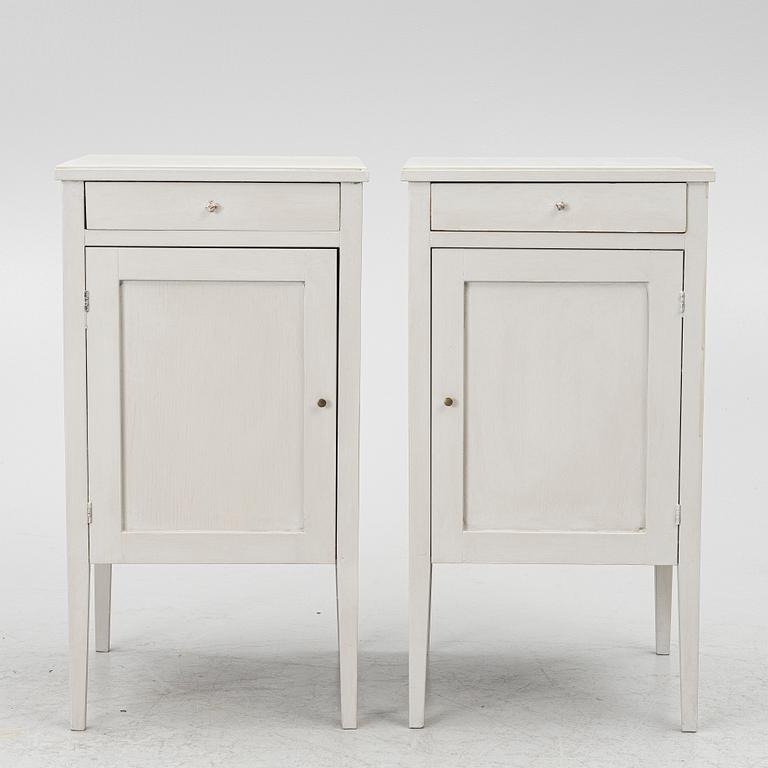 Nightstands, a pair, 20th century.