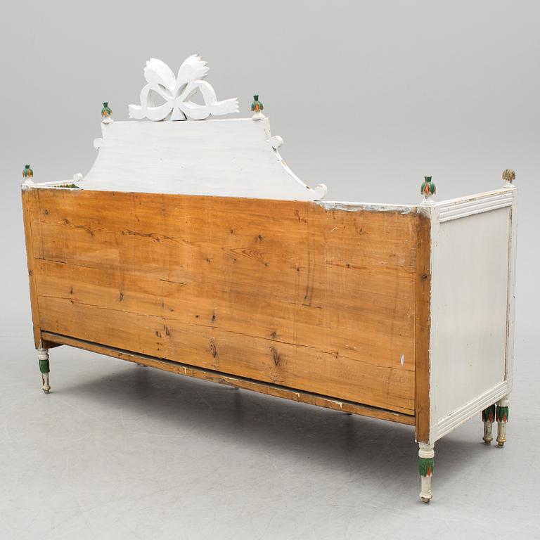 A early 19th century Swedish folk art folding bed from Forsa in Hälsingland.