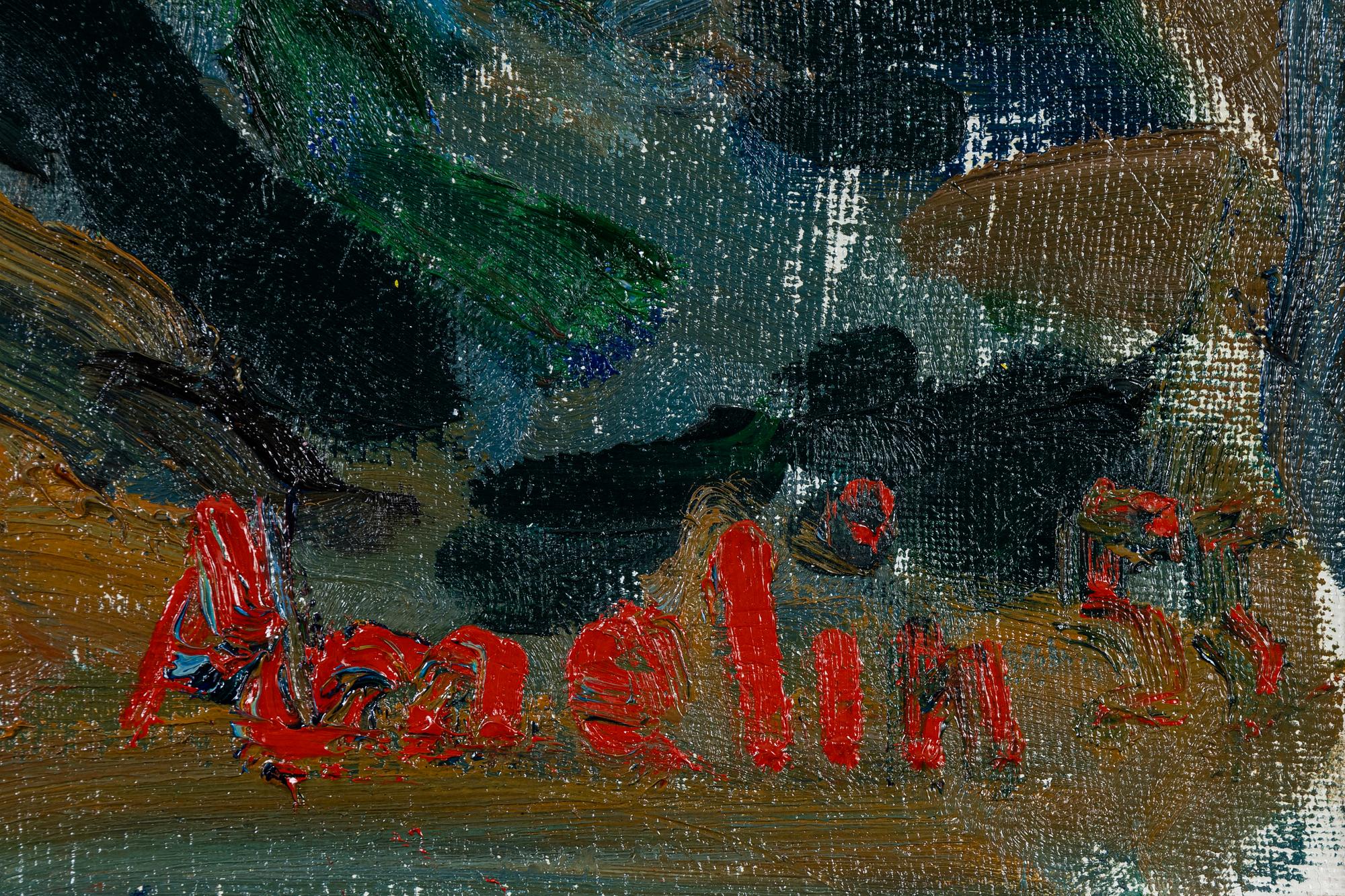 Albin Amelin, olja på duk, signerad och daterad -55?.