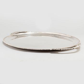 A 835 silver tray, with swedish import hallmark.