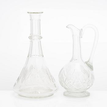 Glasservis, 110 delar, Riihimäen Lasi, Leo-, Yrjö- och Aino-serie, 1900-talets mitt och senare hälft.