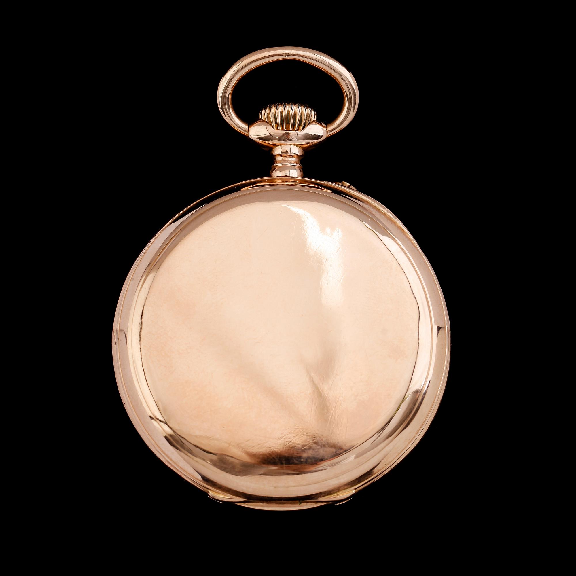FICKUR, 14K guld, urverket märkt Vacheron & Constantin, 1900-talets första hälft.