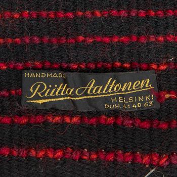 Riitta Aaltonen, A rya rug, model for Riitta Aaltonen Ryijykutomo. Circa 90 x 70 cm.
