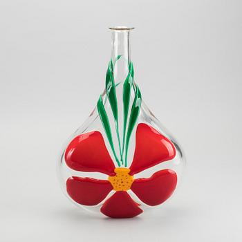 A BERIT JOHANSSON GLASS VASE, Salviati Murano, Pauly & Cia 2008, signed.