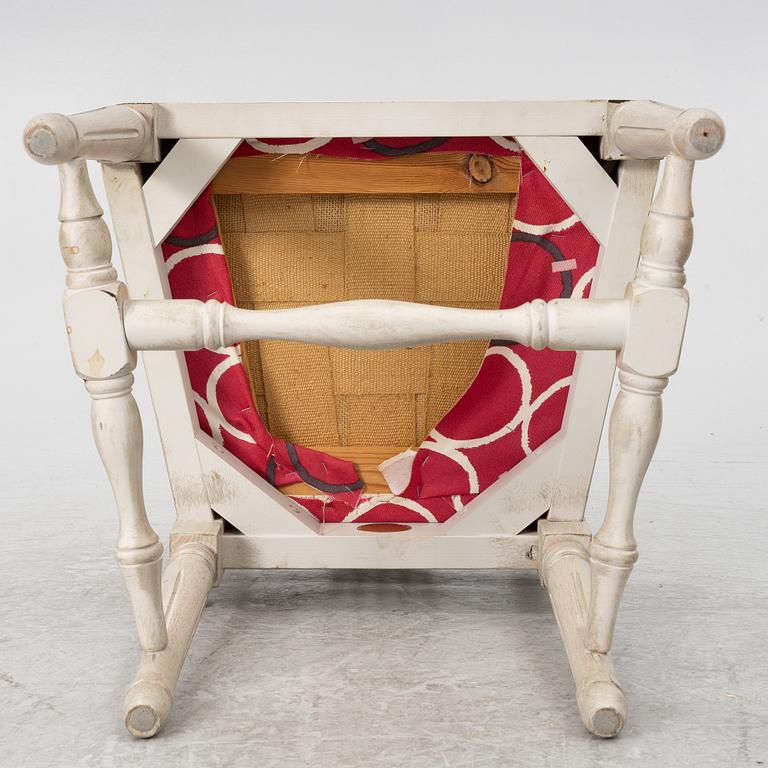 Matbord med 6 stolar, gustaviansk stil, K.A Roos,  Helsingborg, 1900-talets andra hälft.