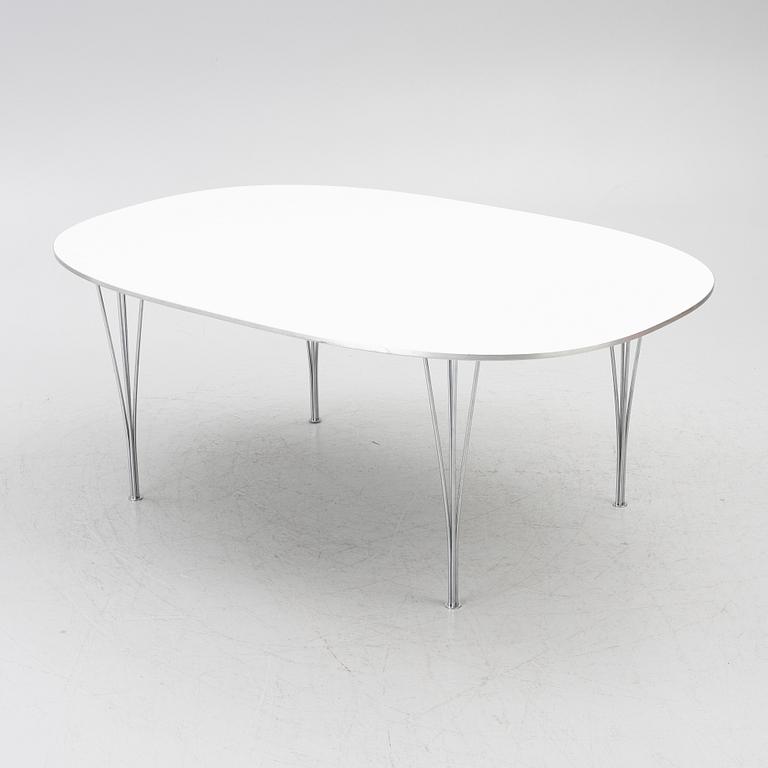 Bruno Mathsson, & Piet Hein, a dining table, 'Superellipse', Fritz Hansen, Denmark, 1996.