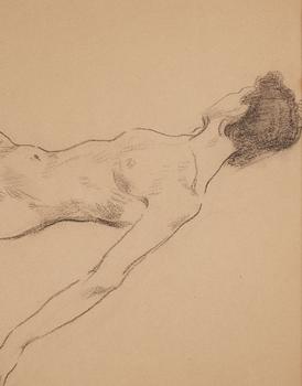 Lotte Laserstein, "Reclining Nude (Traute Rose)".