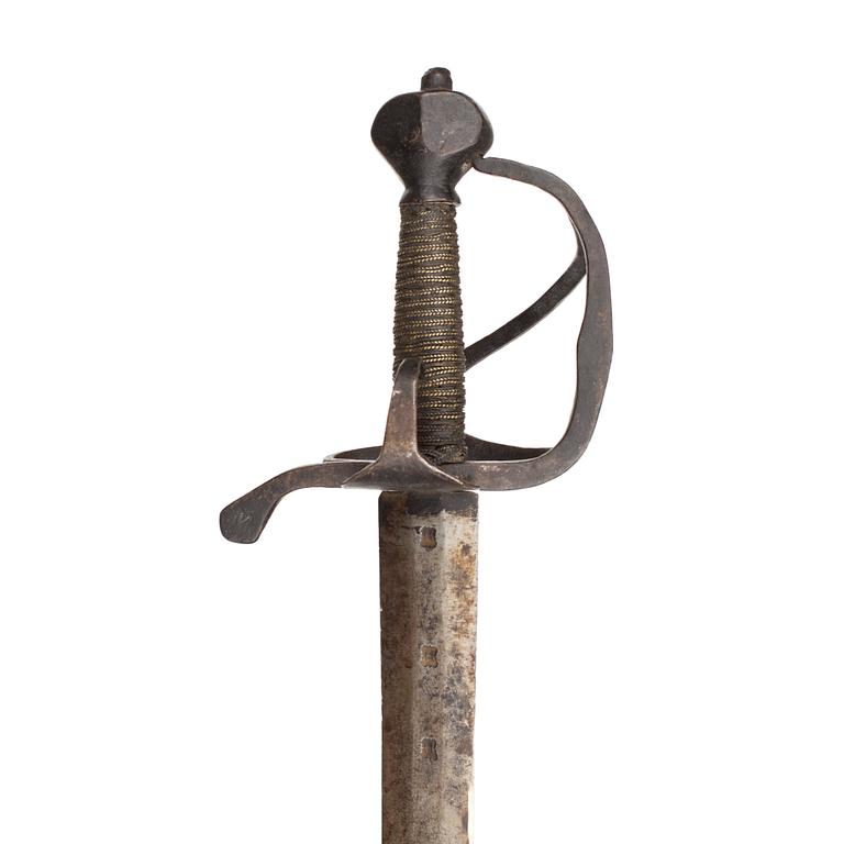 VÄRJA, sk soldatsvärd, m/1653.