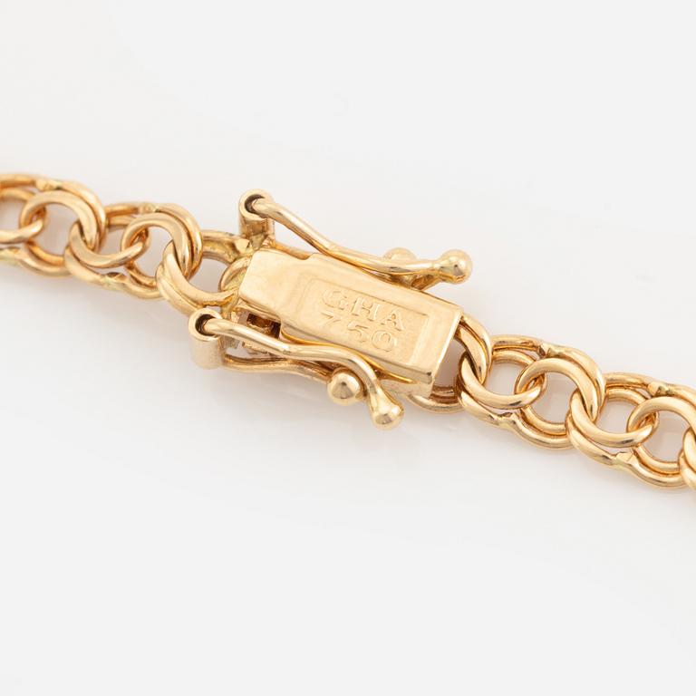 Halslänk, 18K guld, doserad bismarcklänk.