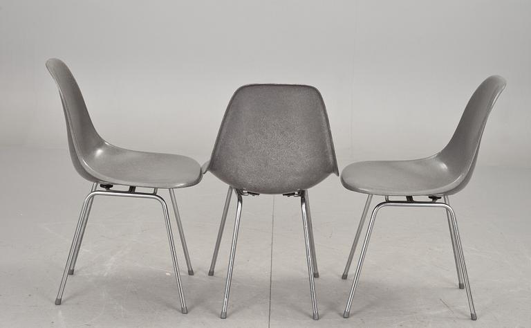 STOLAR, 3 st, Charles & Ray Eames för Herman Miller, 1950/60-tal.