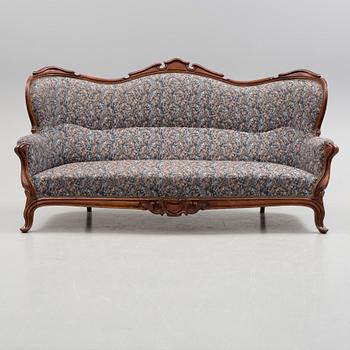 SOFFA, nyrokoko, sent 1800-tal.