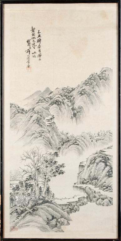 OKÄND KONSTNÄR, blandteknik/tusch på papper, Kina, tidigt 1900-tal.
