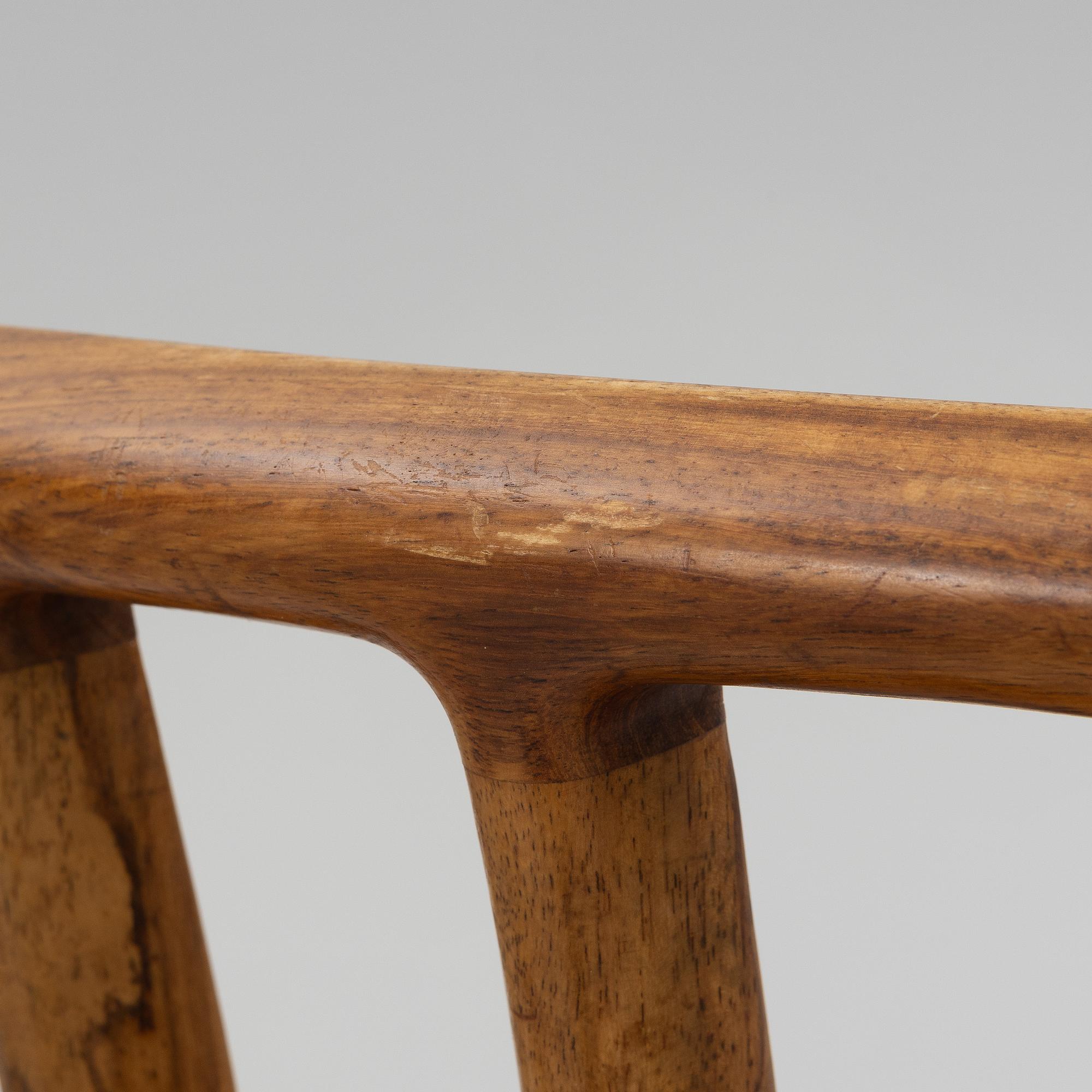 Niels Møller, three chairs, model 83, J.L. Møllers Møbelfabrik, Denmark, 1960's.