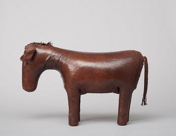 A brown leather donkey, Dimitri Omersa & Co for Svenskt Tenn.