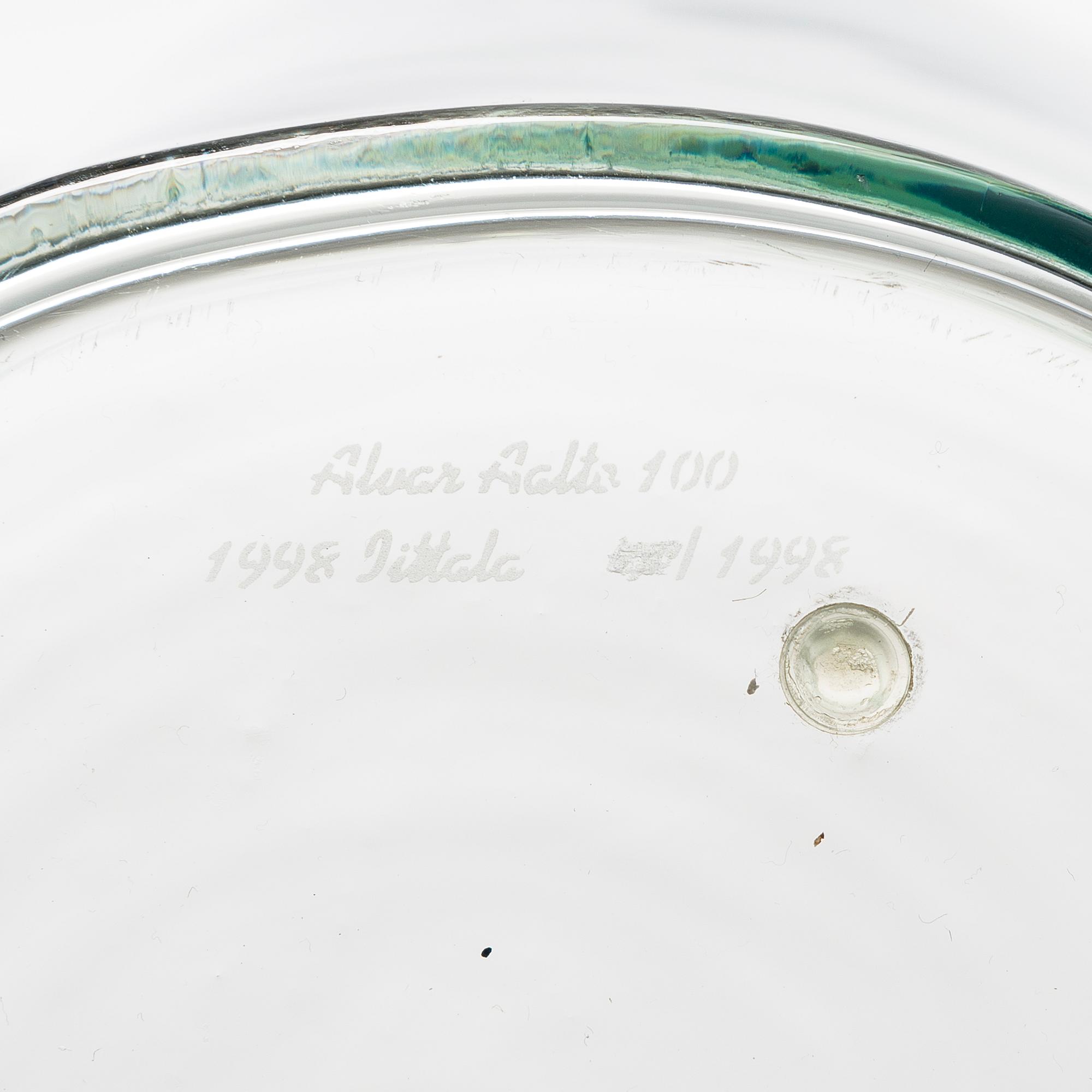 ALVAR AALTO, VASE, signed  Alvar Aalto 100, Iittala 1998.