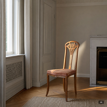 An Art nouveau chair, beginnnig of the 20th century.