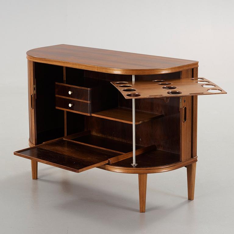 A Hjalmar Jackson palisander bar cabinet, Sweden ca 1935-40.