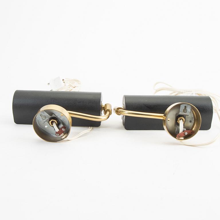 Wall lamps, a pair of Falkenberg lighting 1950s/60s.