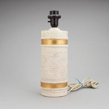 BORDSLAMPA, keramik, Bitossi, Bergboms, 1960-/70-tal.