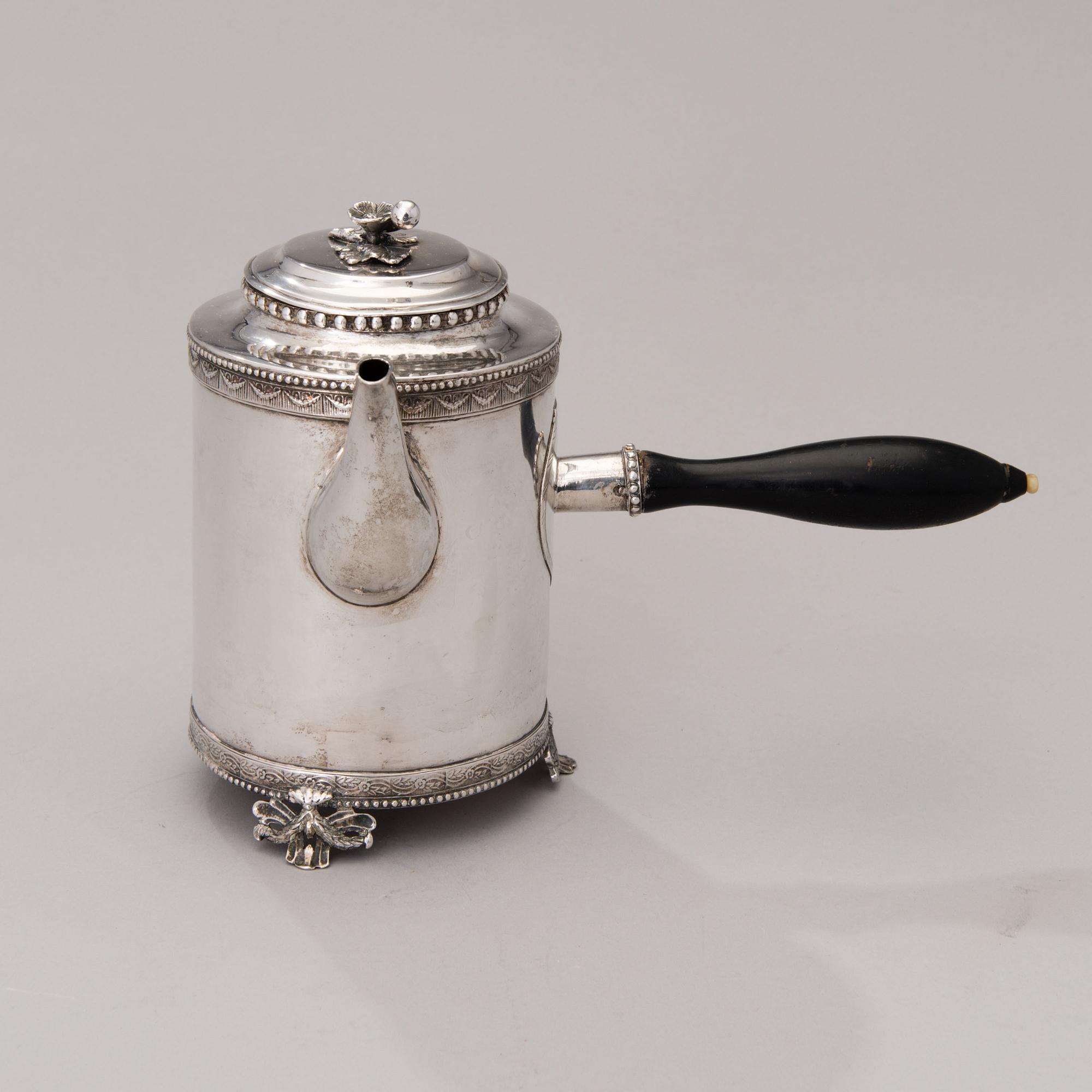 KAFFEKANNA, av Anders Brandt, Norrköping 1788. Gustaviansk.