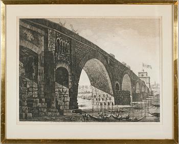 KOPPARSTICK, 2 st, efter Vernet och Rossini, 1800-tal.