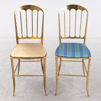 Eight Chiavari style chairs, Italy, second half of the 20th century.
