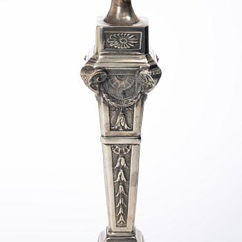 Lale Silverware & Co Ltd, kandelaber, silver, Louis XVI-stil, Istanbul, Turkiet 1900-tal.