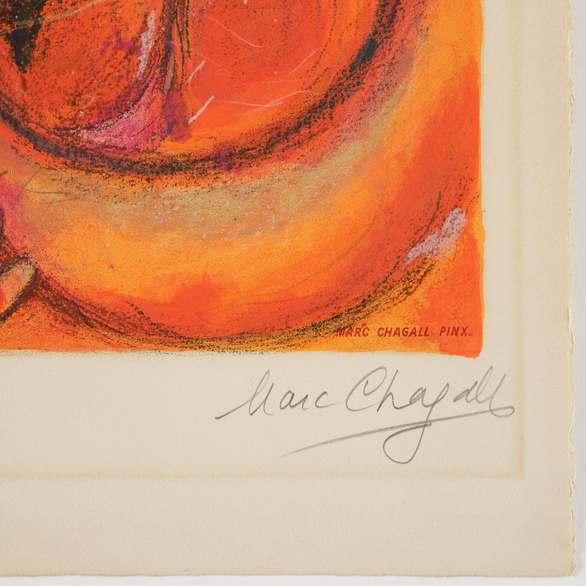Marc Chagall, after, "Femme Bouquet".