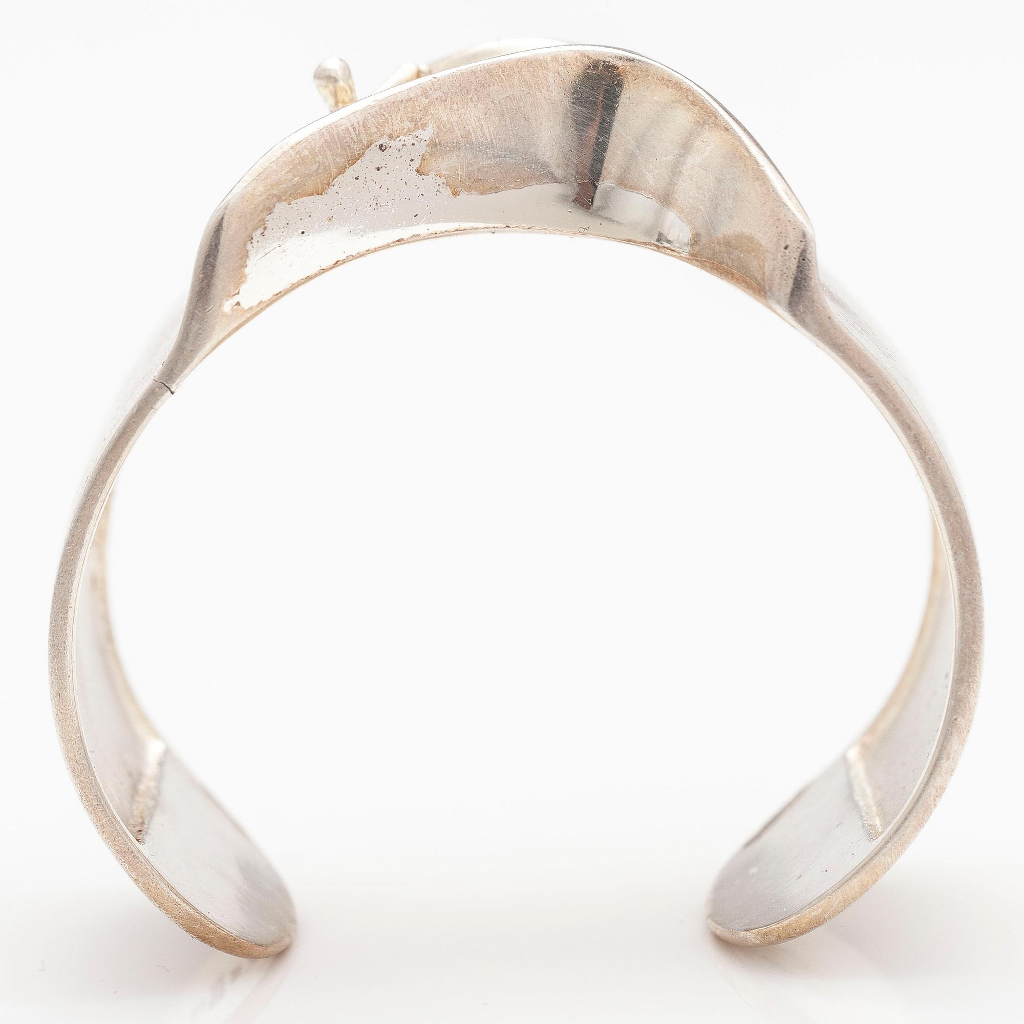 BJÖRN WECKSTRÖM, A sterling silver bracelet "Man from Mercury". Lapponia 1970.