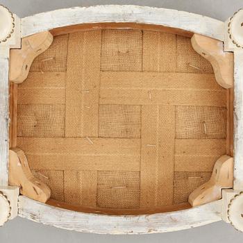 TABURETT, sengustaviansk, 1700/1800-tal.