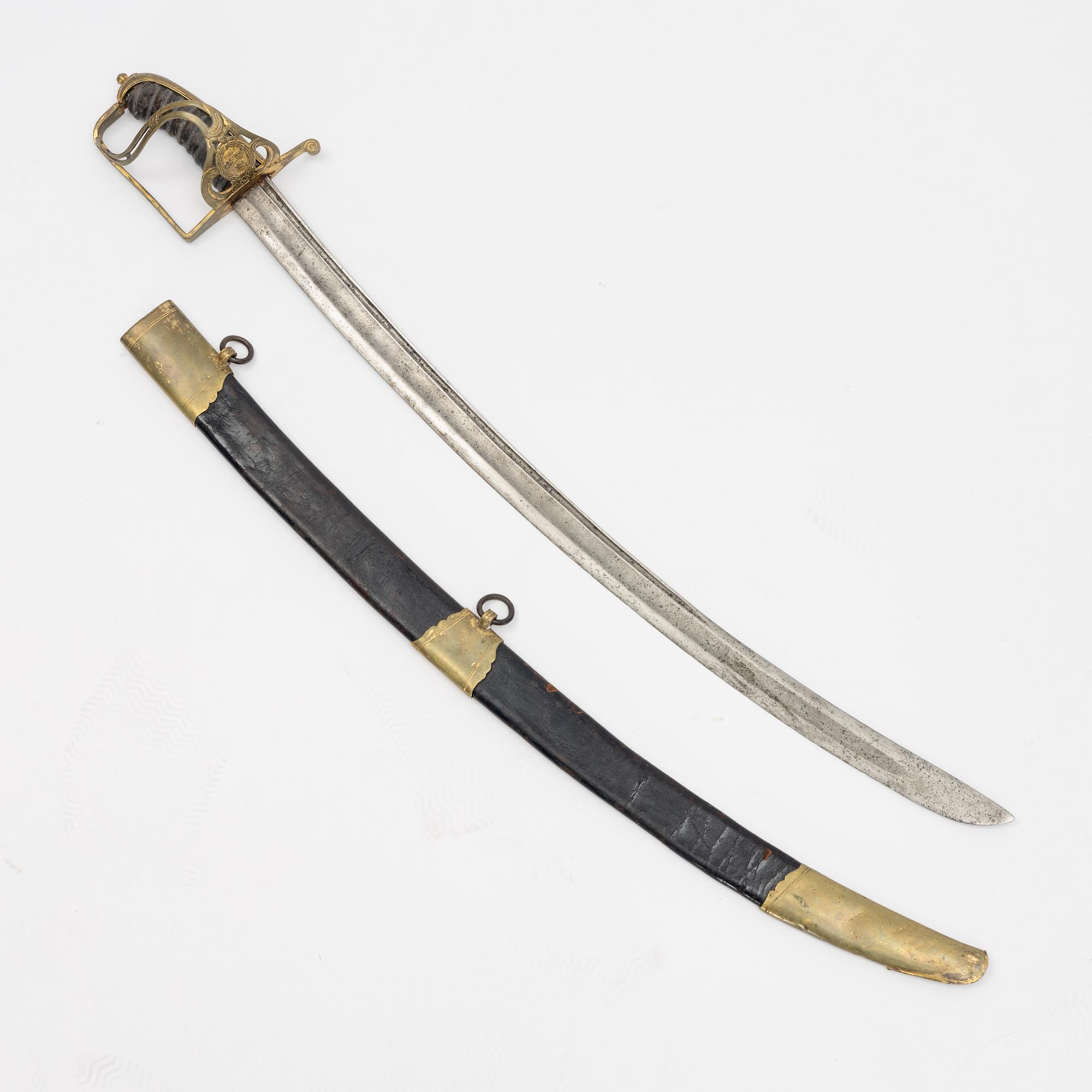 Sabel, svensk, för officer, omkring 1780.