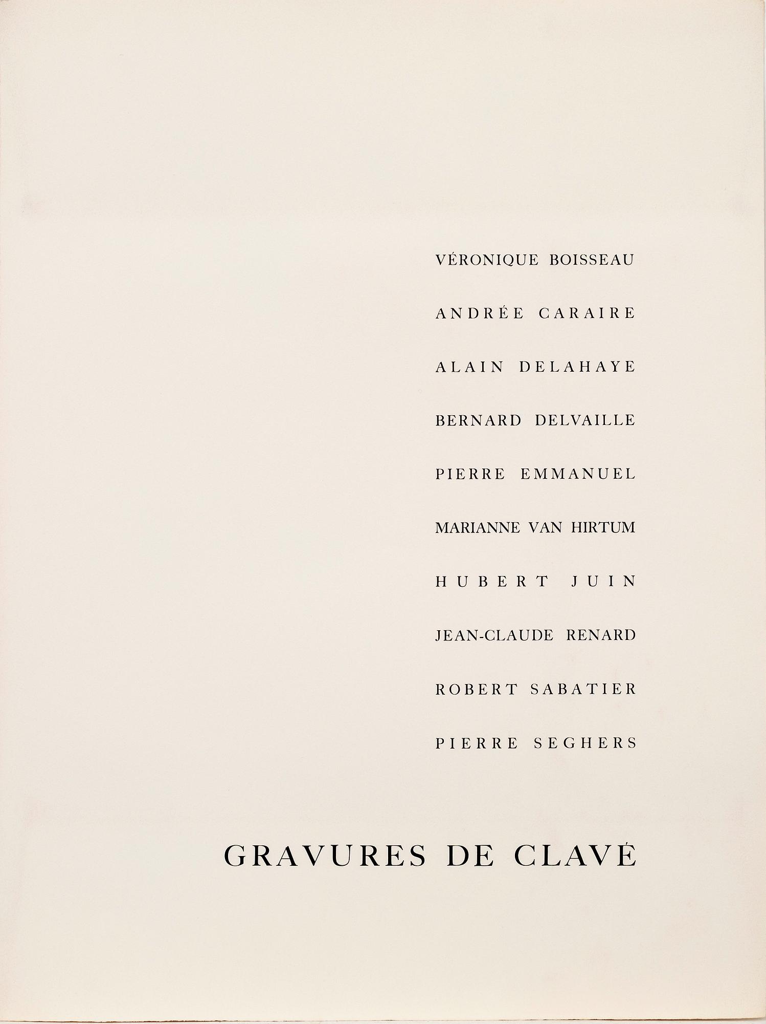 Antoni Clavé, Folder, 10 sheets, "Strange Instruments".