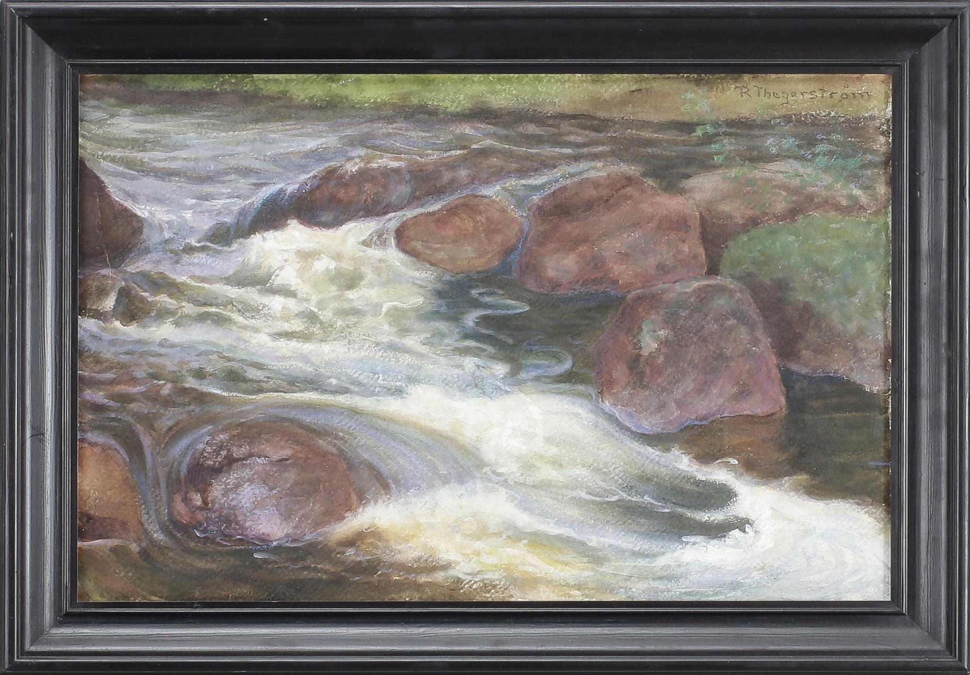 ROBERT THEGERSTRÖM, akvarell på papper, signerad R Thegerström.