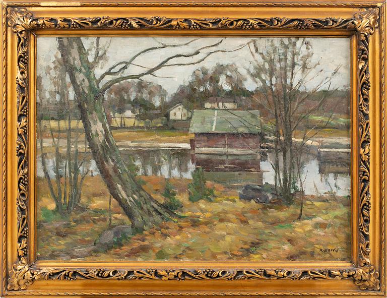 RUDOLF KOIVU, oil on canvas.