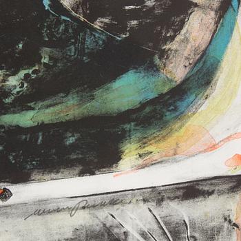 MIKAEL PERSBRANDT, lithograph in colour, numbered 80/90.