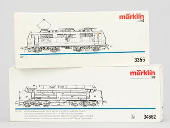 ELLOK, 2 st, Märklin H0 335 samt 34662, 1900-talets andra hälft.