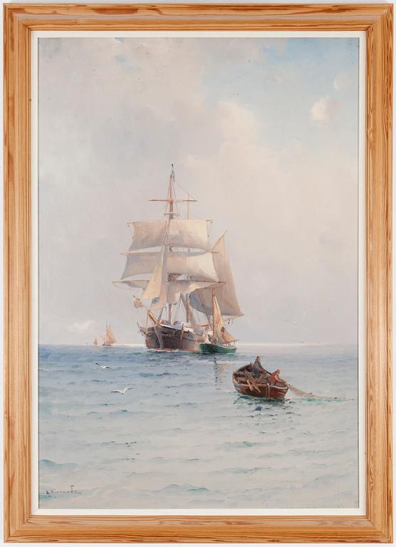 LUDVIG RICHARDE, oil on canvas laid down on panel, signed L. Richarde.