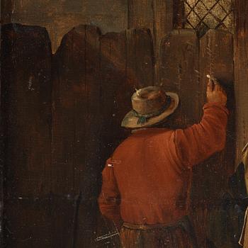 DAVID TENIERS D.Y, after, oil on panel, 19th Century, bears signature.