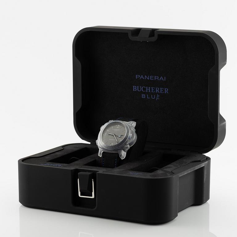 Panerai, Luminor GMT, “Bucherer Blue”, "one of 288", ca 2021.