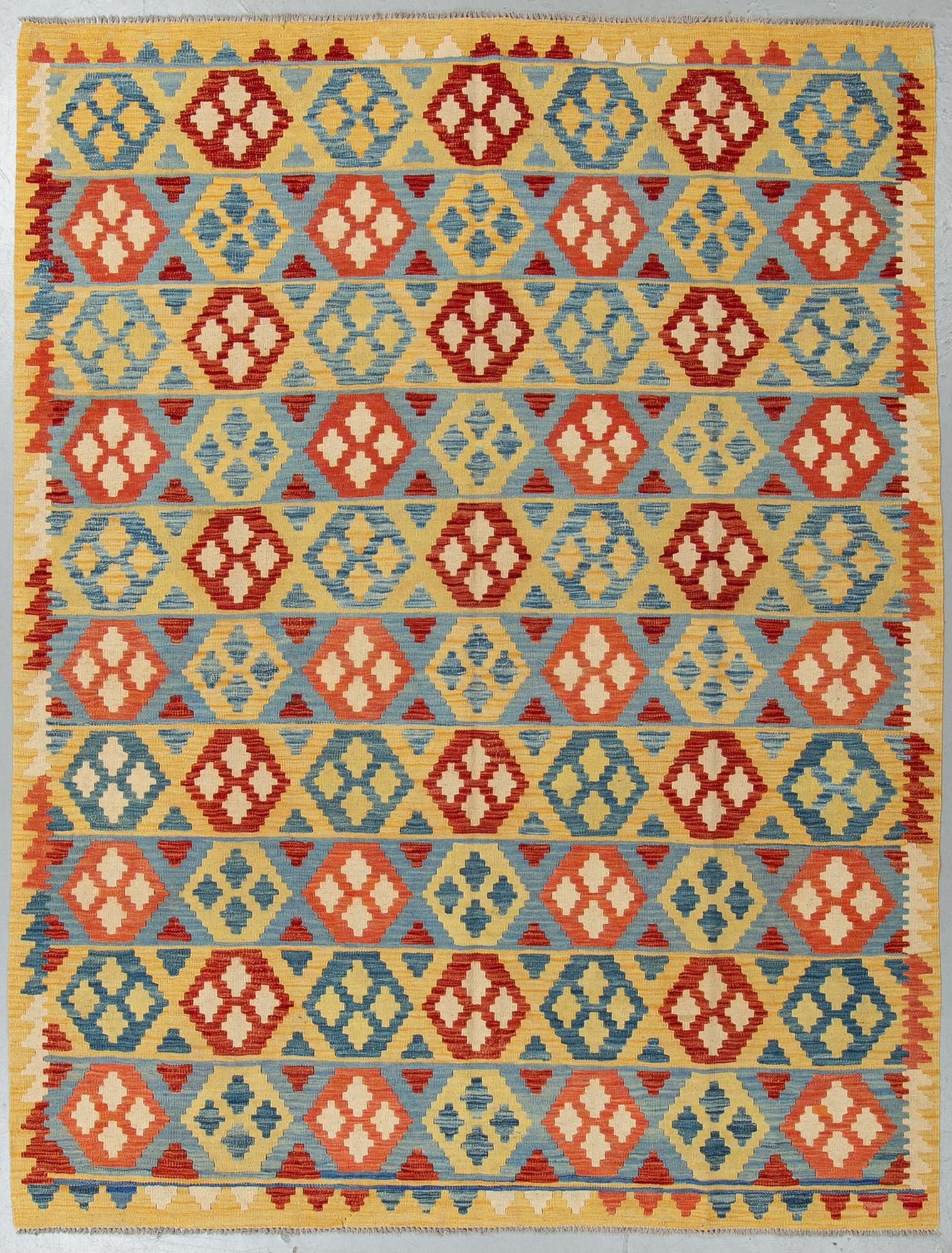 A carpet, kilim, ca 244 x 188 cm.
