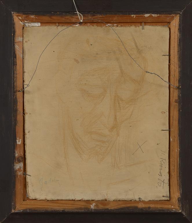 Kullervo Koivisto, oil on panel, signed and dated -42.