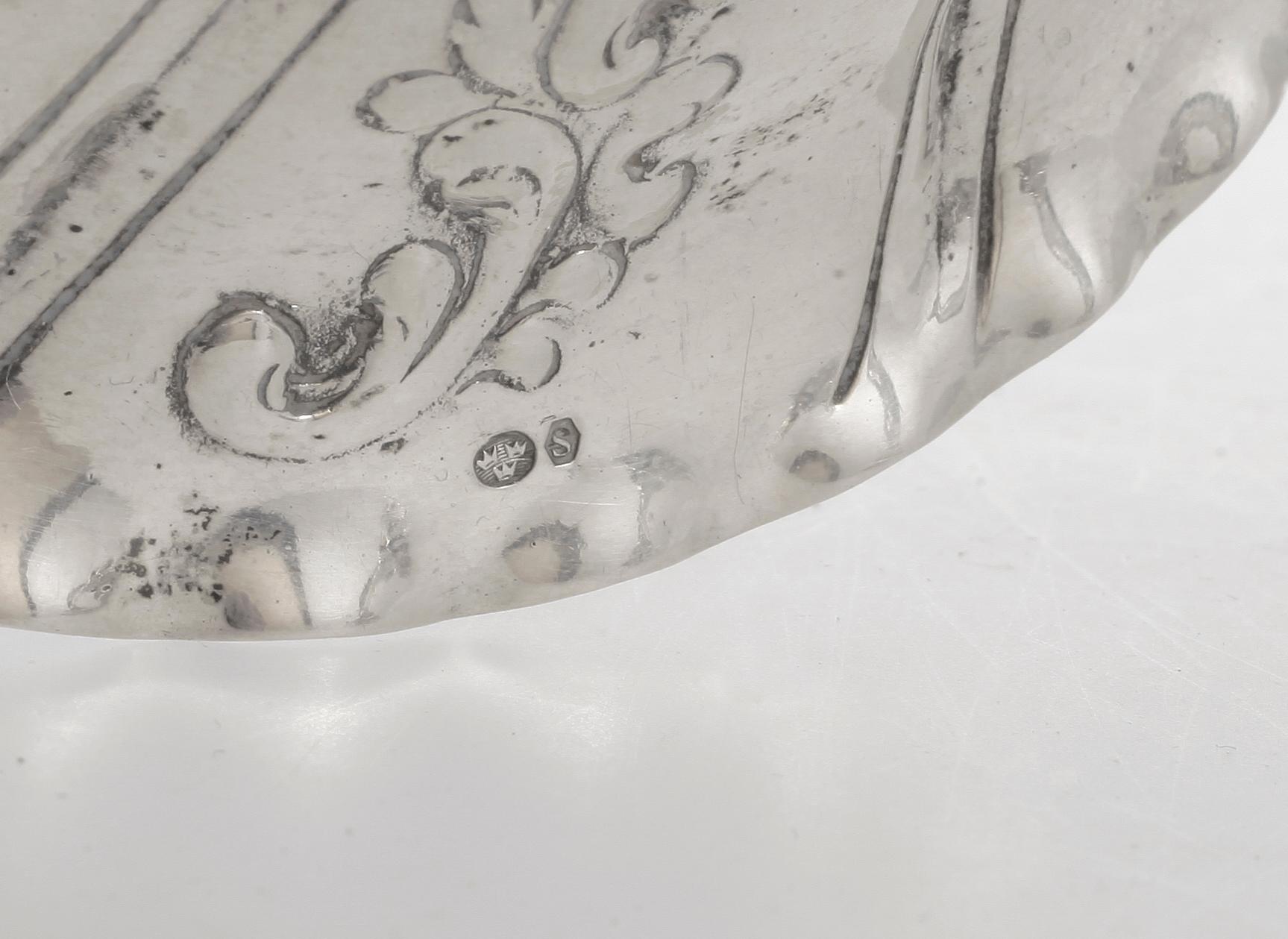 LJUSSTAKAR, ett par, silver, rokokostil, 1900-tal. Vikt ca 300 gram.