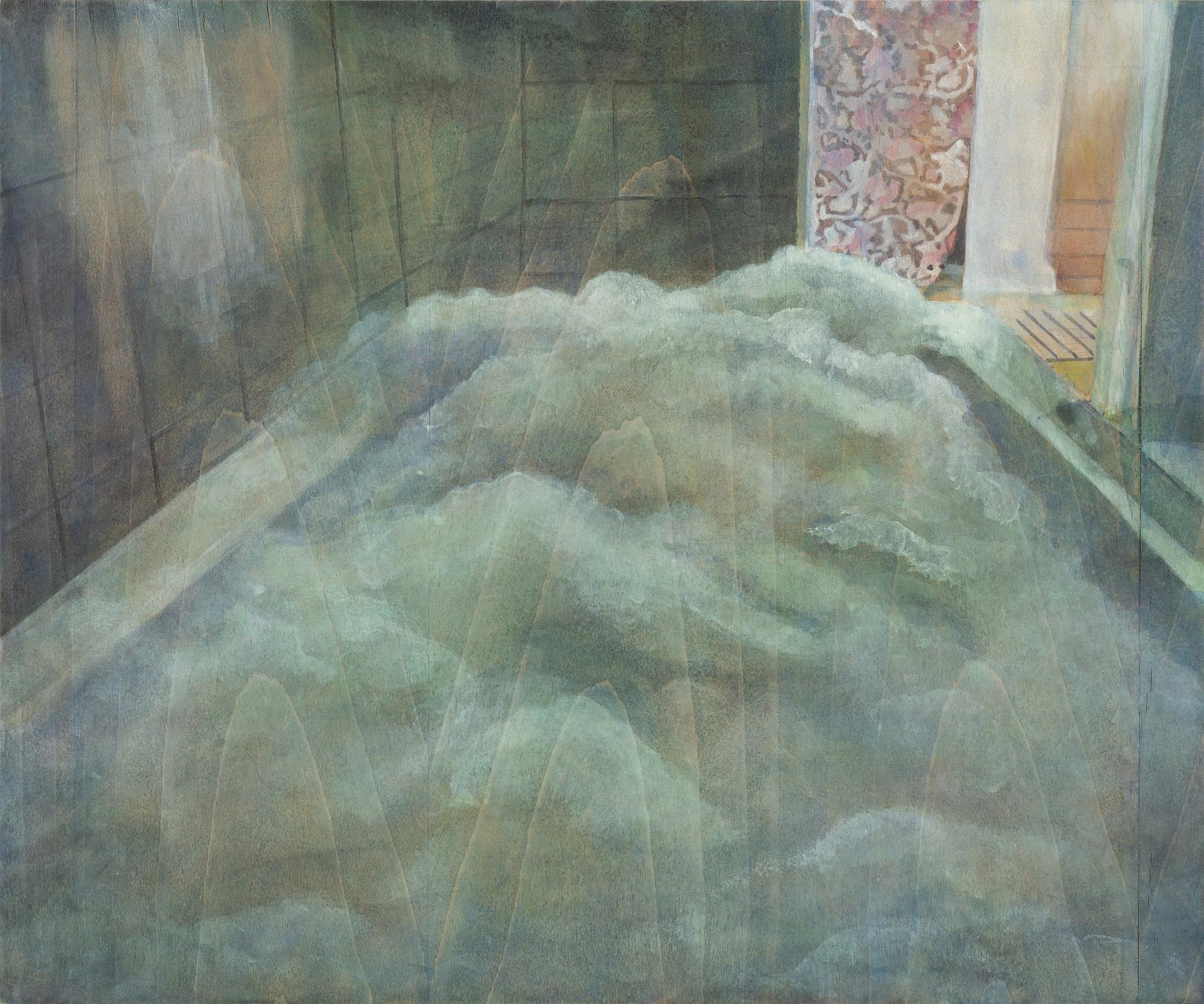 Laura Fahlsten, tempera on panel, signed and dated 2013 verso.