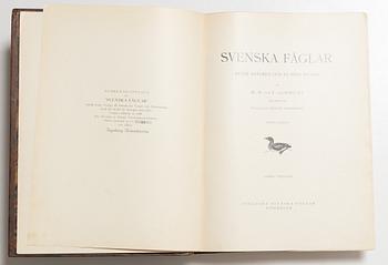 Bröderna von Wright, bokverk, 3 band, "Svenska fåglar", A. Börtzells tryckeri AB, Stockholm, 1927-1929.