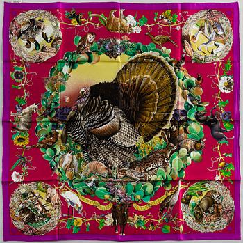 HERMÈS,  "Faune et Flore du Texas" (Texas Wildlife), Scarf.